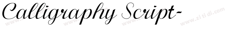 Calligraphy Script字体转换 Calligraphy Script字体转换
